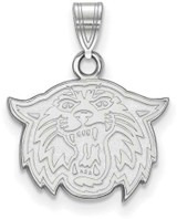 Image of 10K White Gold Villanova University Small Pendant by LogoArt (1W032VIL)