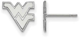 Image of 10K White Gold West Virginia University X-Small Post Earrings by LogoArt