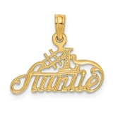 Image of 10K Yellow Gold #1 AUNTIE Pendant
