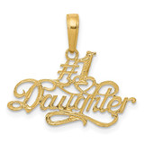 Image of 10K Yellow Gold #1 Daughter Pendant