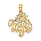 Image of 10k Yellow Gold #1 Wife Pendant