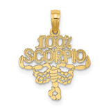 Image of 10K Yellow Gold 100% SCORPIO Pendant