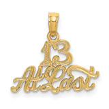 Image of 10k Yellow Gold 13 at Last Pendant