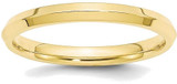 Image of 10K Yellow Gold 2.5mm Knife Edge Comfort Fit Band Ring