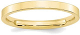 Image of 10K Yellow Gold 2.5mm Standard Flat Comfort Fit Band Ring