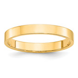 Image of 10K Yellow Gold 3mm Lightweight Flat Band Ring