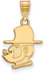 Image of 10K Yellow Gold Appalachian State University Medium Pendant by LogoArt 1Y016APS
