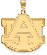 Image of 10K Yellow Gold Auburn University XL Pendant by LogoArt