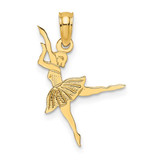 Image of 10k Yellow Gold Ballerina Pendant