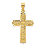 Image of 10K Yellow Gold Cross Pendant 10C1316