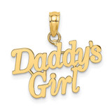 Image of 10k Yellow Gold Daddys Girl Pendant