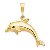 Image of 10K Yellow Gold Dolphin Pendant 10C524