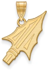 Image of 10K Yellow Gold Florida State University Large Pendant by LogoArt (1Y073FSU)