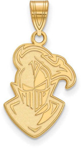 Image of 10K Yellow Gold Furman University Large Pendant by LogoArt (1Y022FUU)