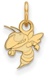 Image of 10K Yellow Gold Georgia Institute of Technology X-Small Pendant LogoArt 1Y041GT