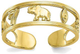 Image of 10K Yellow Gold Good Luck Toe Ring