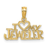 Image of 10K Yellow Gold I HEART MY JEWELER Pendant