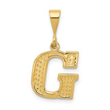 Image of 10K Yellow Gold Initial G Pendant