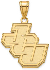 Image of 10K Yellow Gold John Carroll University Large Pendant by LogoArt (1Y002JCU)