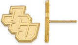 Image of 10K Yellow Gold John Carroll University Small Post Earrings by LogoArt