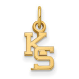 10K Yellow Gold Kansas State University X-Small Pendant by LogoArt (1Y043KSU)