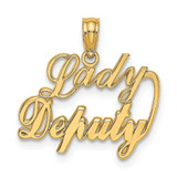 Image of 10K Yellow Gold LADY DEPUTY Pendant