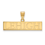Image of 10K Yellow Gold Lehigh University Large Pendant by LogoArt (1Y006LHU)