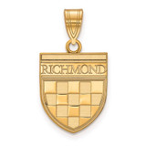 Image of 10k Yellow Gold LogoArt University of Richmond Medium Shield Pendant