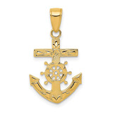 Image of 10K Yellow Gold Mariners Cross Pendant 10K3076