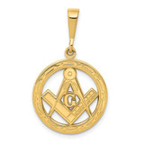 Image of 10K Yellow Gold Masonic Pendant