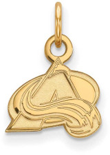 Image of 10K Yellow Gold NHL Colorado Avalanche X-Small Pendant by LogoArt