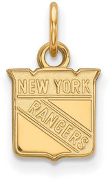 Image of 10K Yellow Gold NHL New York Rangers X-Small Pendant by LogoArt