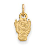 10K Yellow Gold North Carolina State University X-Small Pendant LogoArt 1Y043NCS