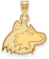 Image of 10K Yellow Gold Northern Illinois University Small Pendant by LogoArt (1Y027NIU)