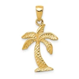 Image of 10k Yellow Gold Palm Tree Pendant