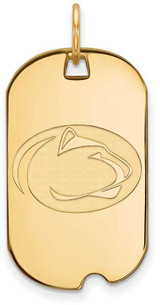 Image of 10K Yellow Gold Penn State University Small Dog Tag by LogoArt