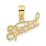 Image of 10k Yellow Gold Polished & Textured Special Pendant 10D3881