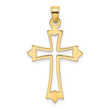 Image of 10K Yellow Gold Polished and Cut-Out Cross Pendant 10K8482