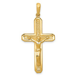 Image of 10K Yellow Gold Polished Crucifix Pendant