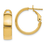 Image of 18mm 10k Yellow Gold Polished Hoop Earrings 10LE104