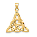 Image of 10K Yellow Gold Polished Trinity Pendant