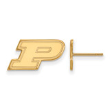 10K Yellow Gold Purdue X-Small Post Earrings by LogoArt (1Y008PU)