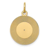 Image of 10K Yellow Gold Record Album Charm