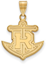 Image of 10K Yellow Gold Rollins College Large Pendant by LogoArt