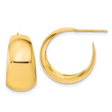 Image of 18.53mm 10k Yellow Gold Small Hoop Earrings