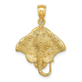 Image of 10k Yellow Gold Stingray Pendant