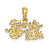 Image of 10K Yellow Gold TENNIS BUM with Racquet Pendant
