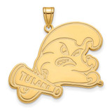 Image of 10K Yellow Gold Tulane University XL Pendant by LogoArt