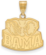 Image of 10K Yellow Gold University of Alabama Medium Pendant by LogoArt (1Y075UAL)