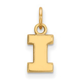 10K Yellow Gold University of Illinois X-Small Pendant by LogoArt (1Y001UIL)